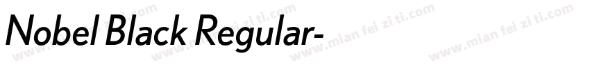 Nobel Black Regular字体转换